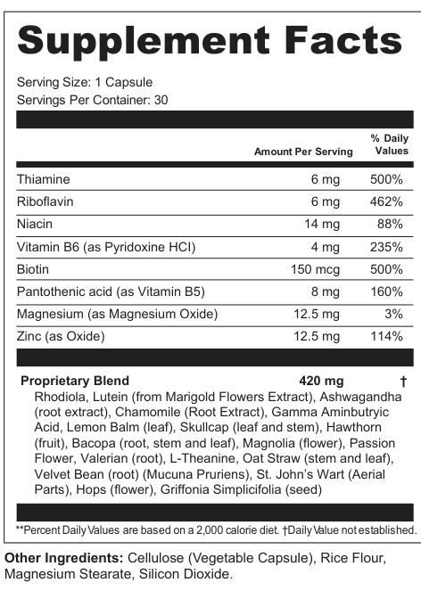 Supplement Facts for Eclipse